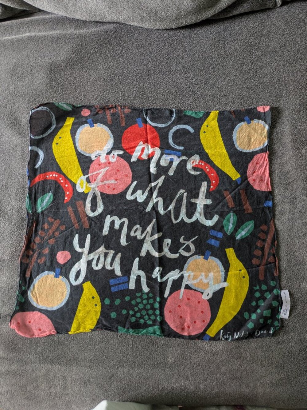 Katy Welsh  x Bando Scarf Silk and Cotton Handmade